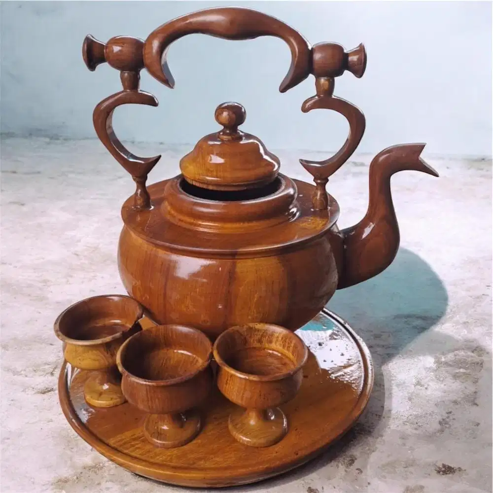 Vintage 1 set Teko Kayu Jati