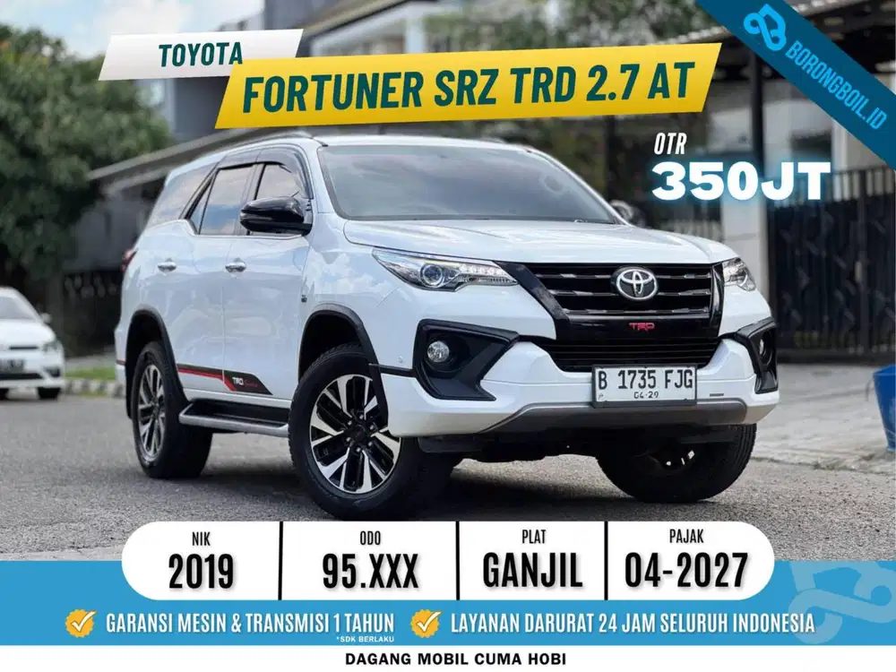 TERMURAHH Fortuner SRZ Trd 2.7 AT Bensin 2019 Putih