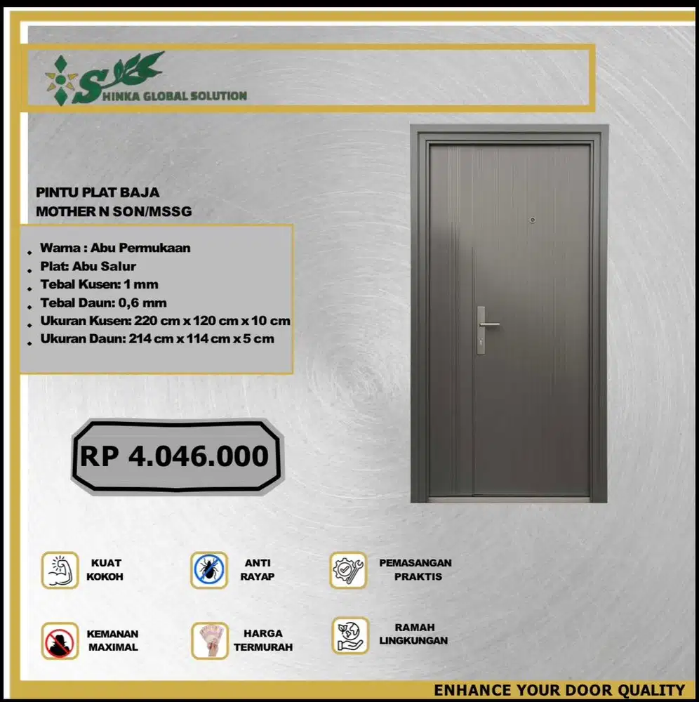 PINTU PLAT BAJA MOTHER N SON/MSSG