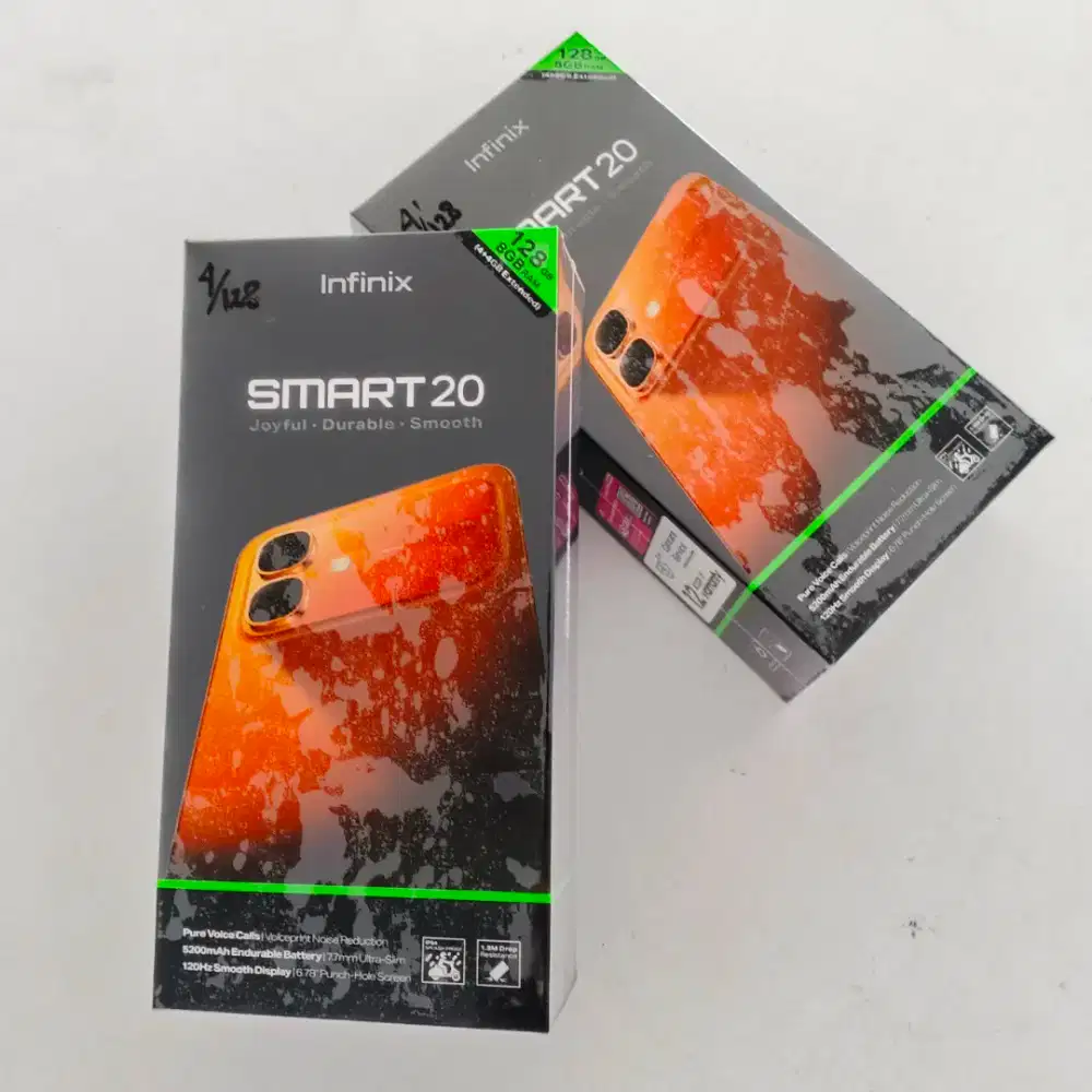 Promo INFINIX SMART 20 4/128 GB Original Garansi Resmi