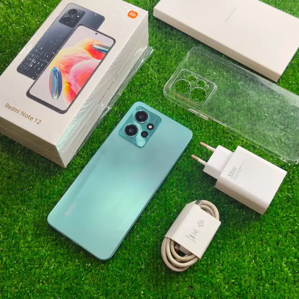 Redmi Note 12 8128GB Mint Green Fullset Ori Ex Resmi