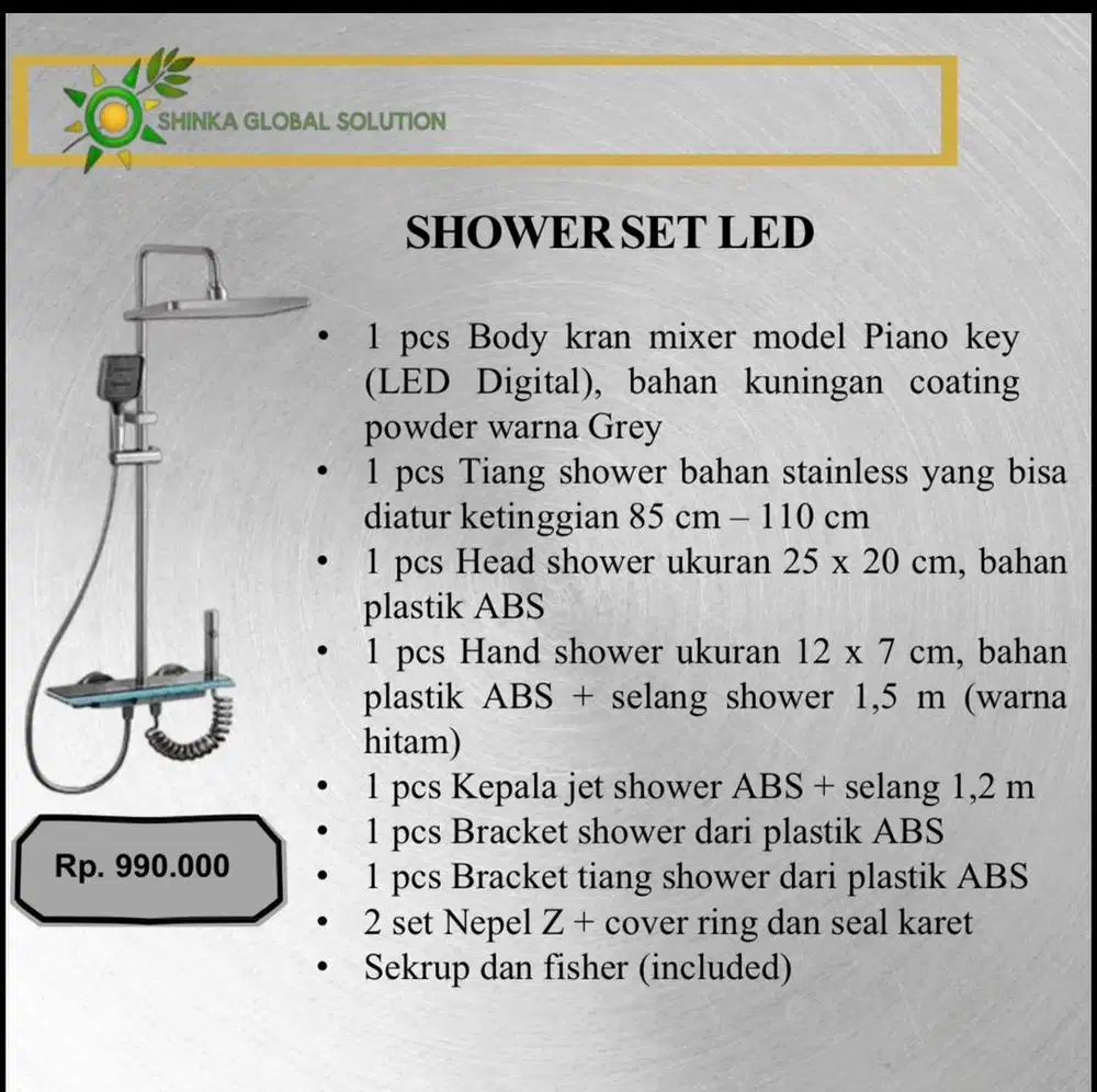 SHOWER SET LED HARGA MURAH KUALITAS BAGUS