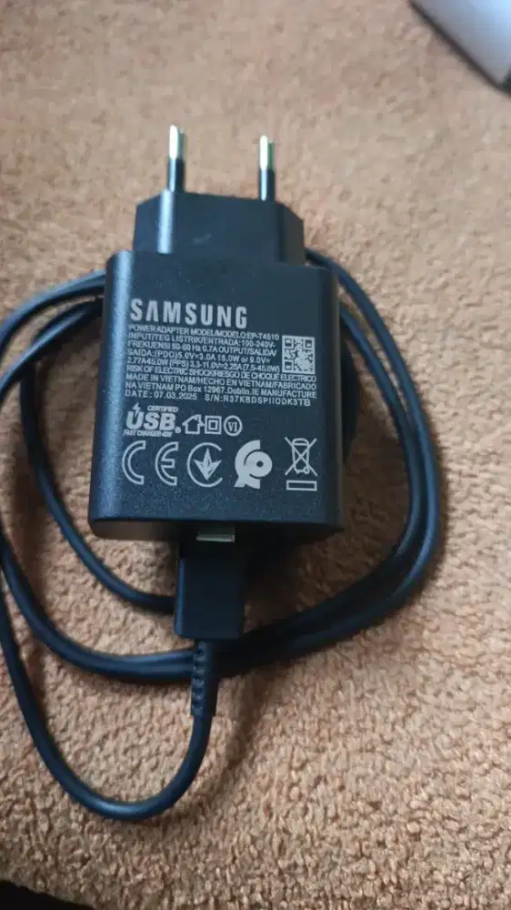 Charger Samsung 45 watt original