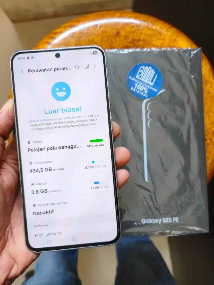 Samsung S25 FE 5G Varian 512gb Fulset Like new Garansi 2027 Mei