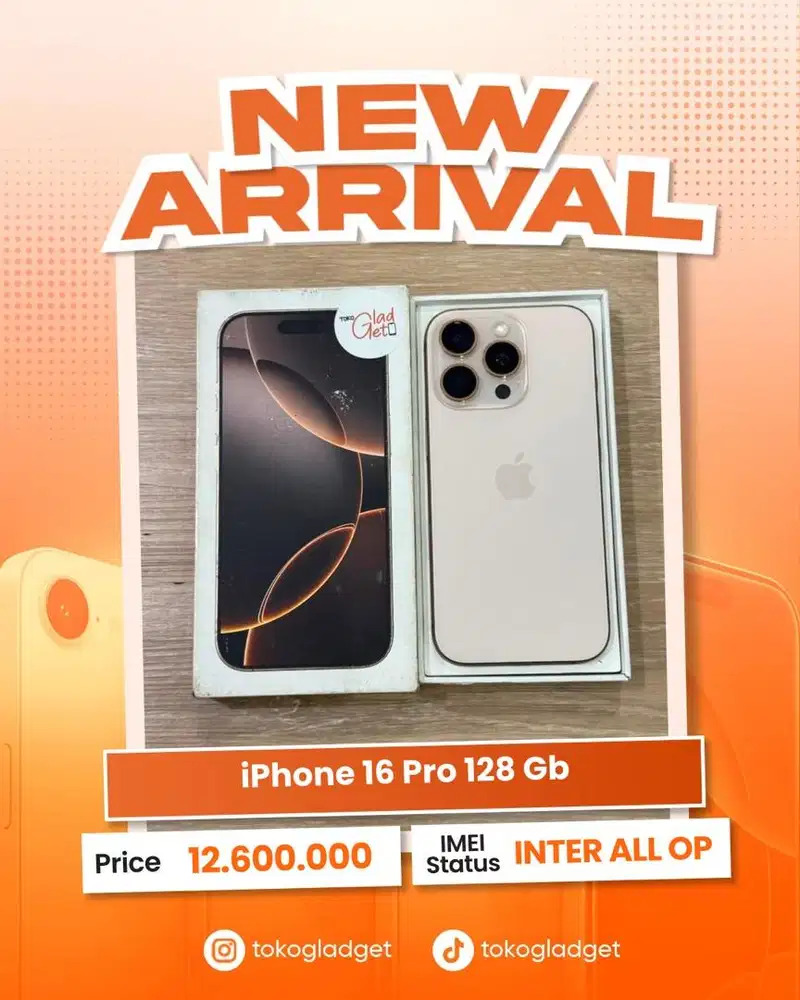 iPhone 16 Pro 128 Gb ex INTER ALL OPERATOR