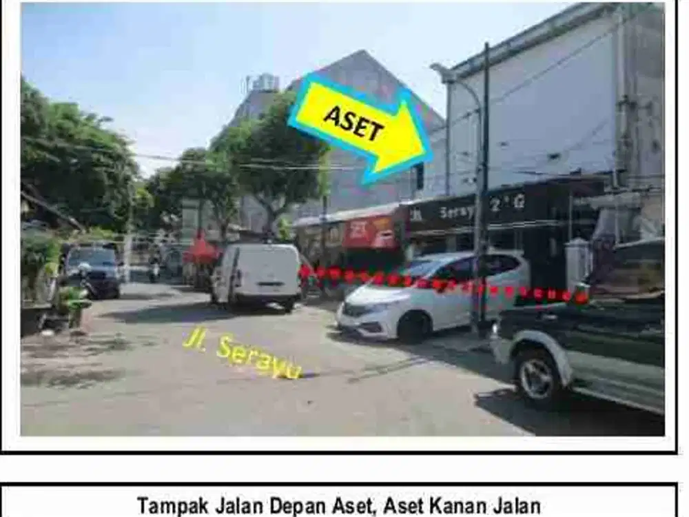 Dijual via lelang Ruko di jl Serayu keputran Surabaya