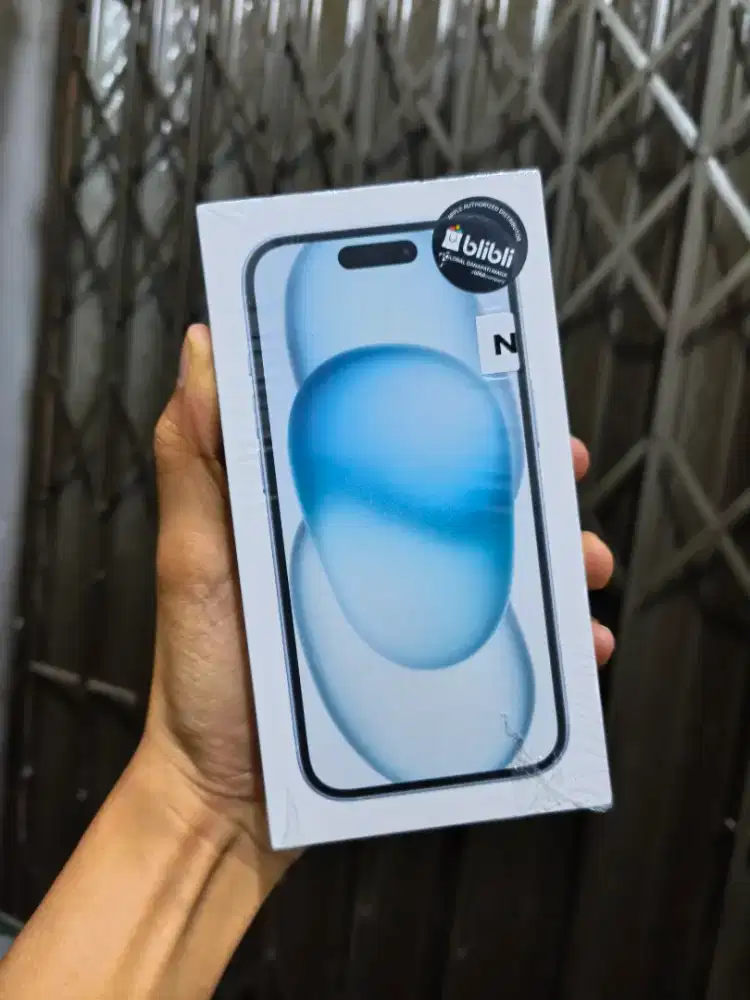 Iphone 15 Blue 128gb ibox Kondisi Baru Segel Pabrik Timer 00