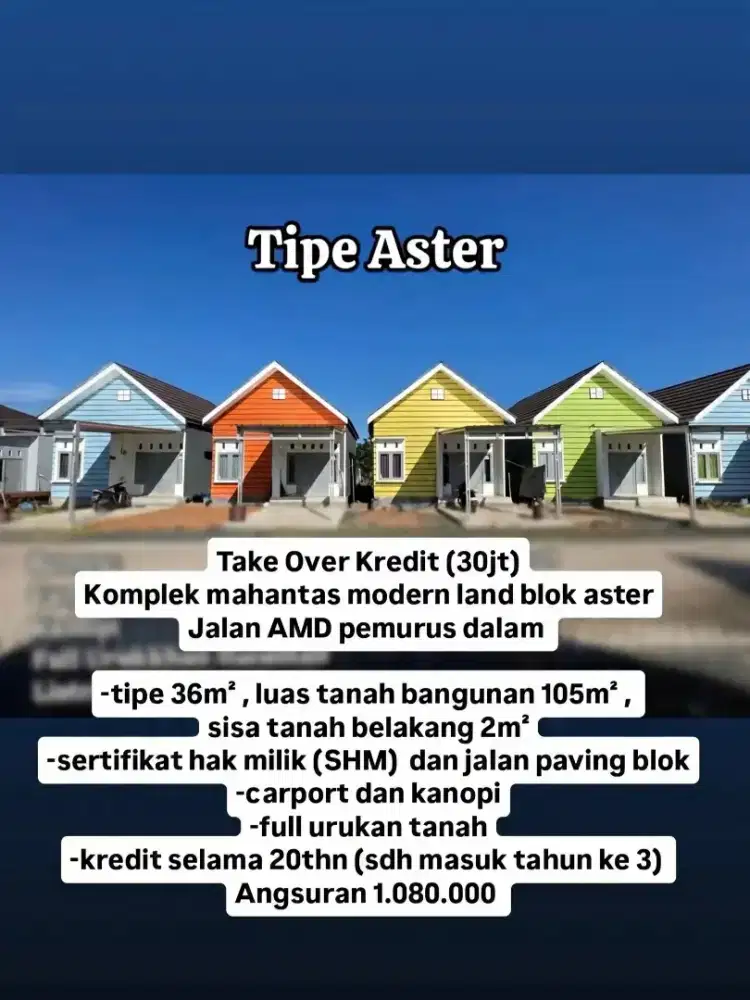 Take Over di Mahantas Modern Land Pemurus Dalam