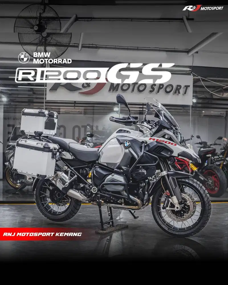 BMW GS 1200 K51 K50 Adventure Nik 2016 Warna Putih Knalpot Original