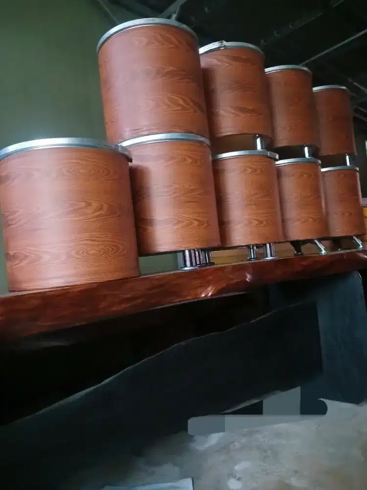 Meja bulat santuy ex caffe kaki kaki stenlis juoooz anti air