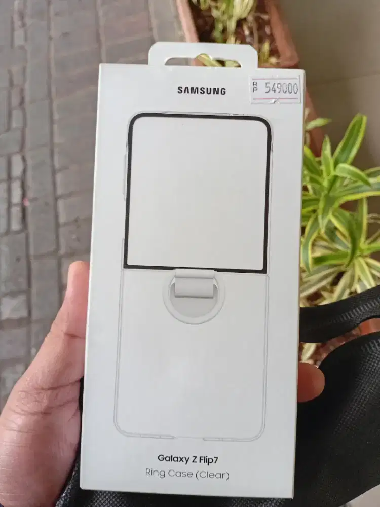 Casing Samsung Z Flip7 Clear Ring Case Flip 7 NEW BARU Segel