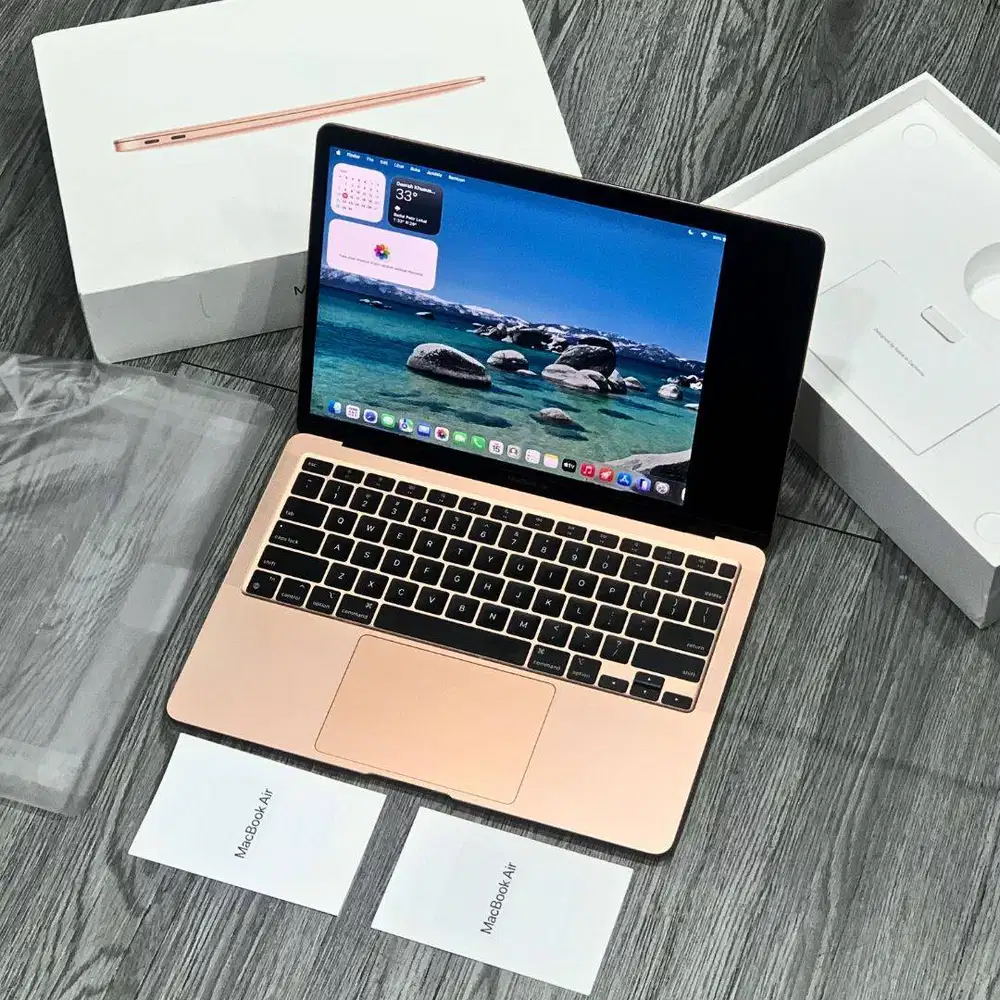 MACBOOK AIR M1 8GB/256GB EX IBOX GOLD MURAH