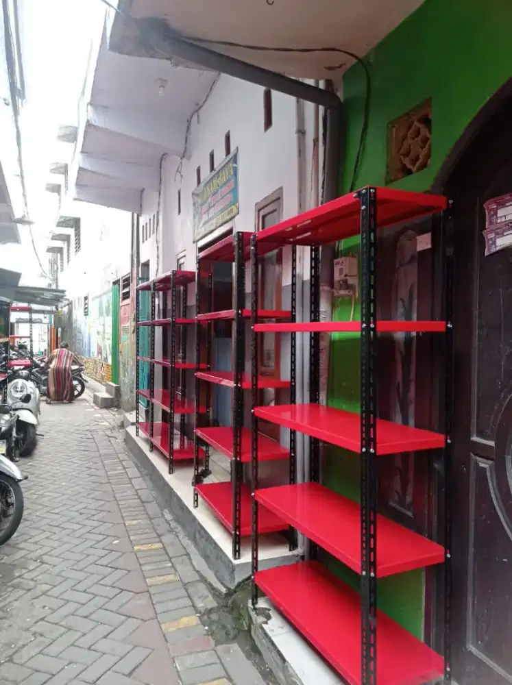 Rak besi rak siku rak gudang