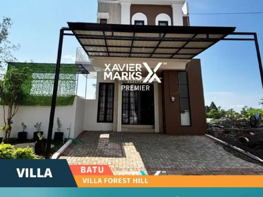 Villa 2 lantai Dengan Private Pool dan Rooftop di Forest Hill Kota Batu