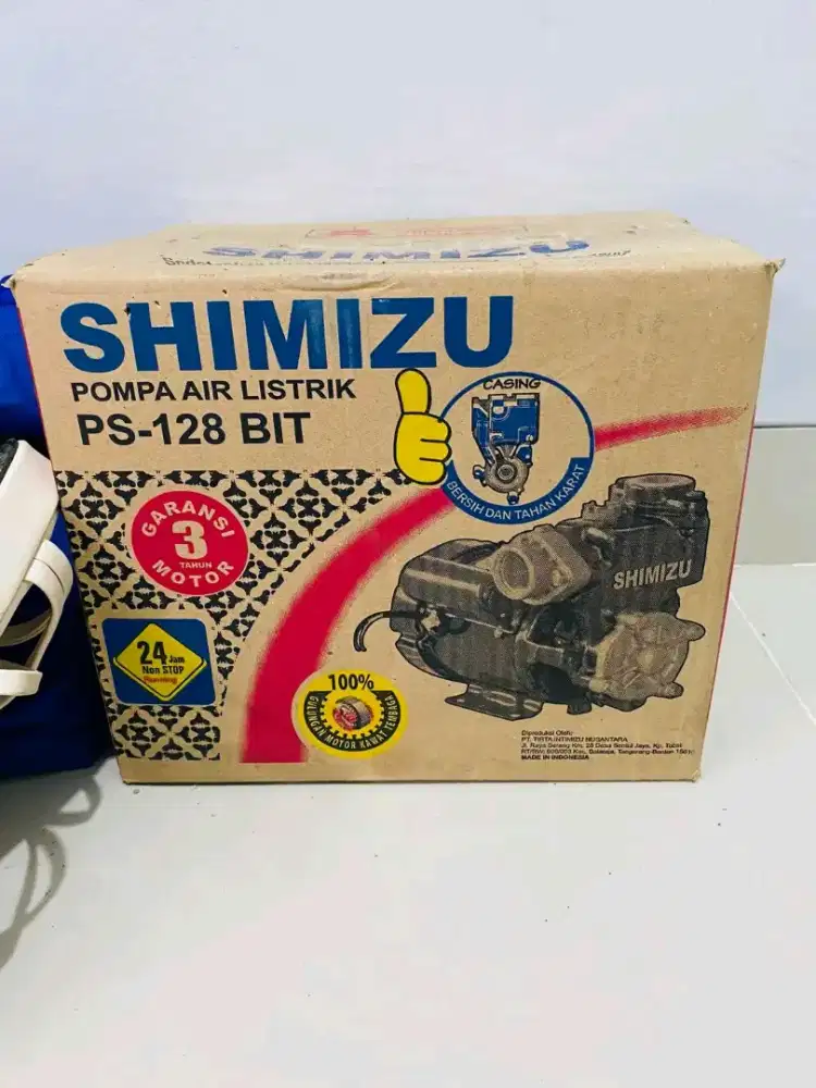 Pompa Air Shimizu PS 128 BIT Original Bergaransi / Sanyo Shimizu