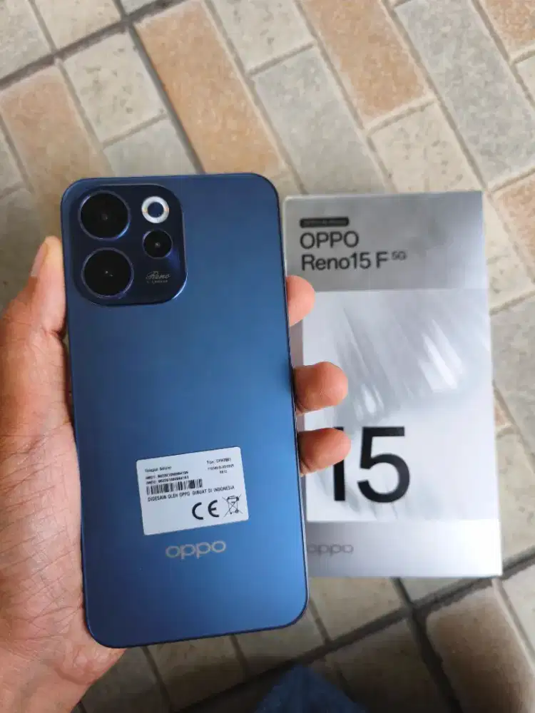 Oppo Reno 15F 5G 12/256 Fulset Super Mulus Garansi 2027