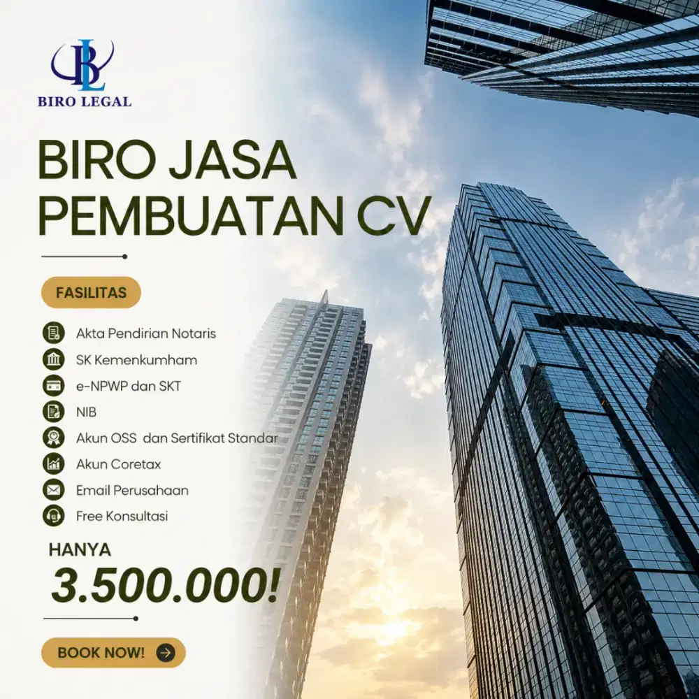 PEMBUATAN/PENDIRIAN PT, CV BONUS VIRTUAL OFFICE JAKARTA