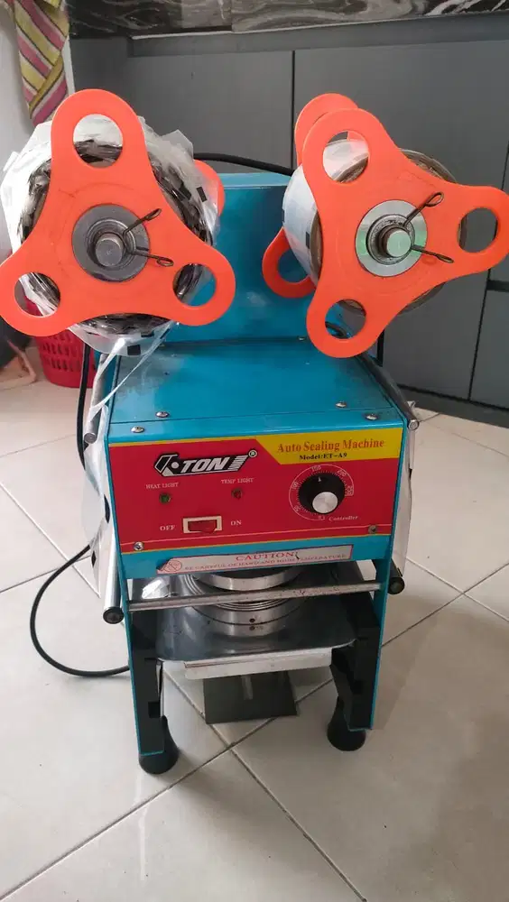 Dijual cepat murah cup sealer semi otomatis kondisi terawat ETON ET-A9