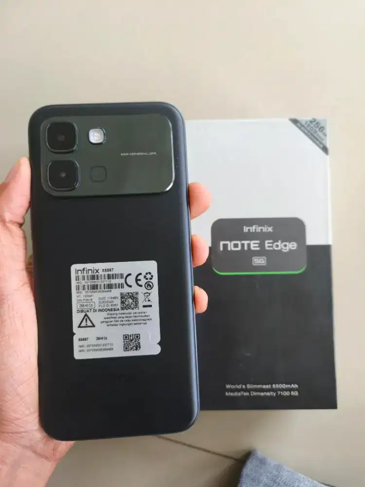 Infinix Note Edge 5G 8/256 Fulset Like new Garansi 2027