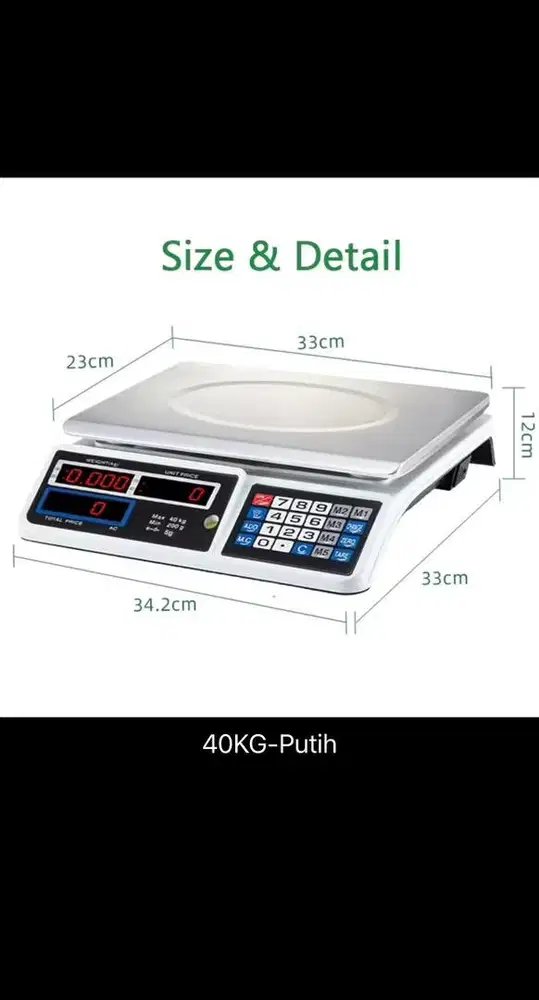 READY STOCK TIMBANGAN BUAH UKURAN 40 kg
