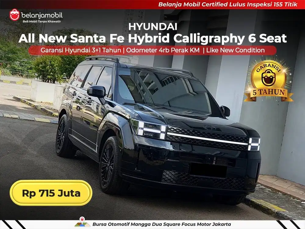[LOW KM 4RB] Hyundai Santafe Santa Fe Hybrid HEV Calligraphy 2025 2026