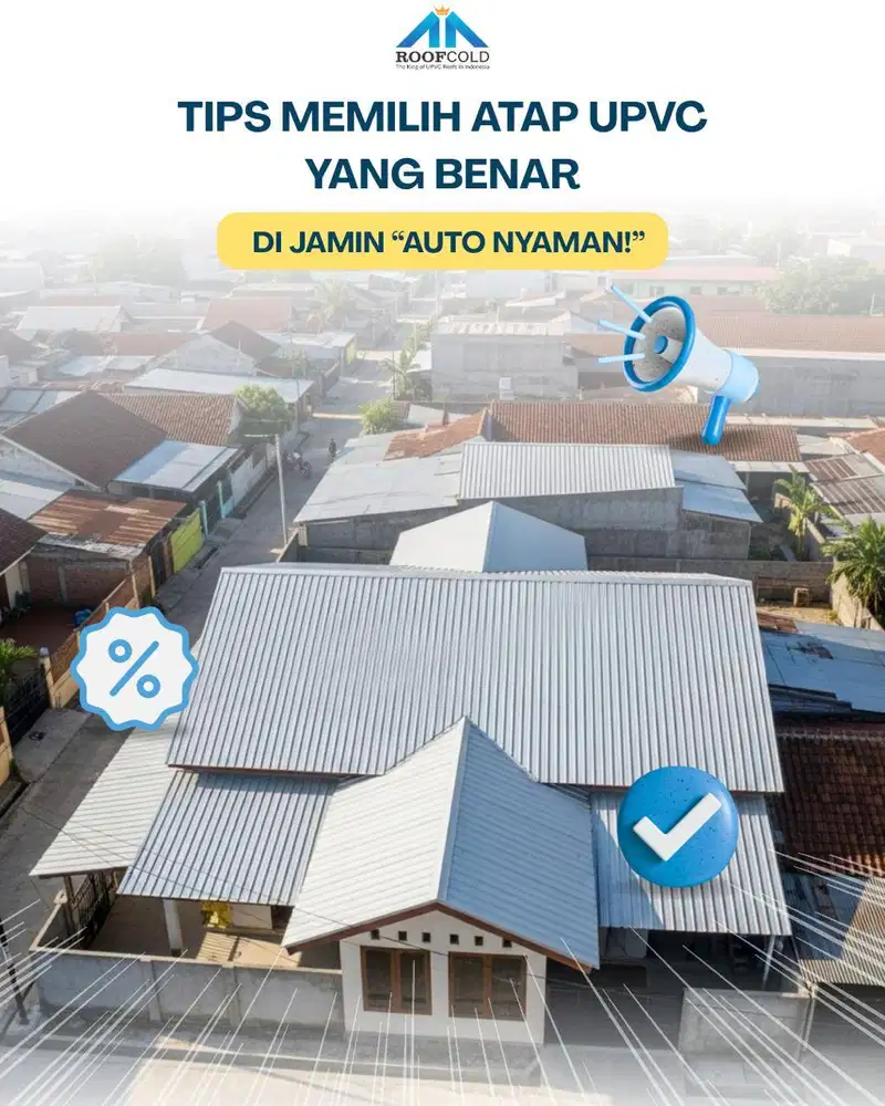 Atap UPVC Roofcold Double layer 860/830