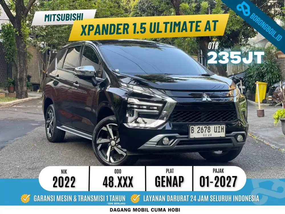 Pajak full panjang Mitsubishi Xpander Ultimate At 2022 Hitam