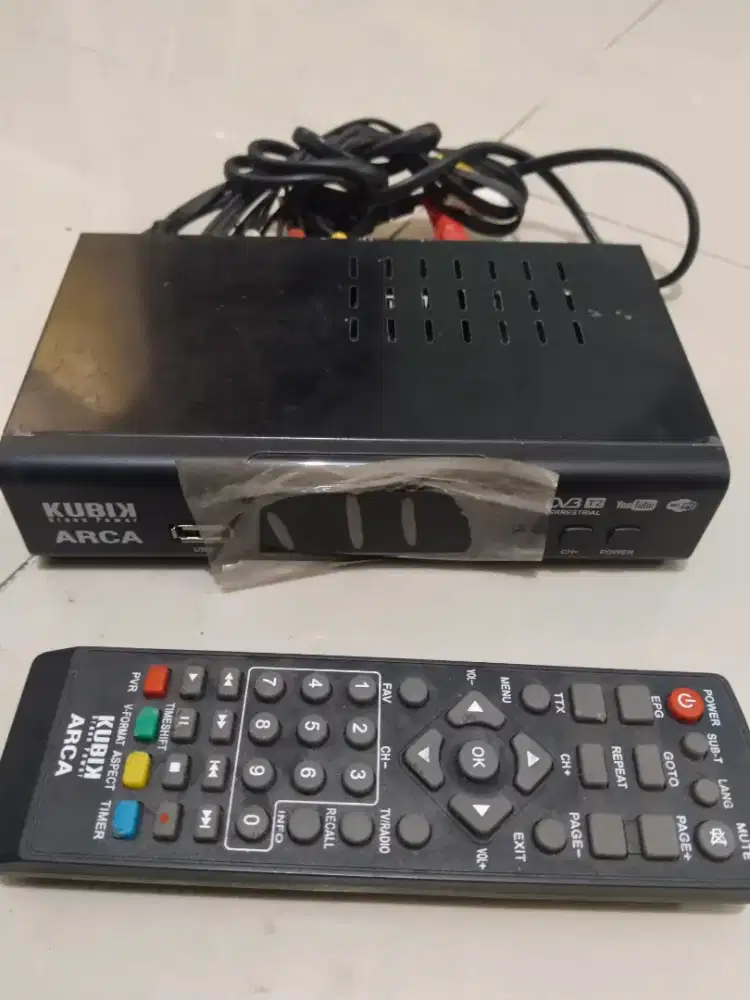 SET TOP BOX TV TELEVISI merek kulit arca