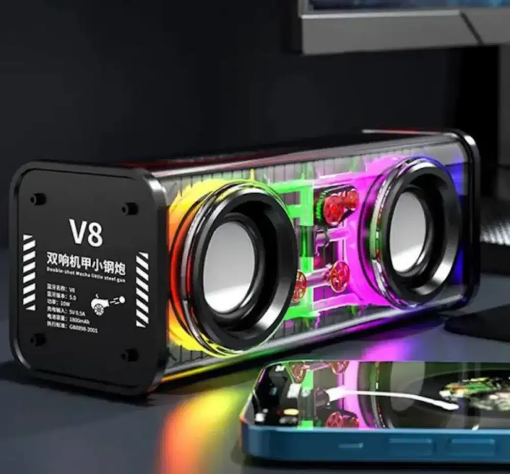 Speaker bluetooth RGB v8