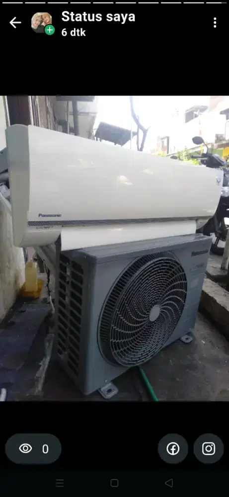 Jual ac Panasonic 1 pk 32 lowwat 700 wat kondisi 95% ori semua