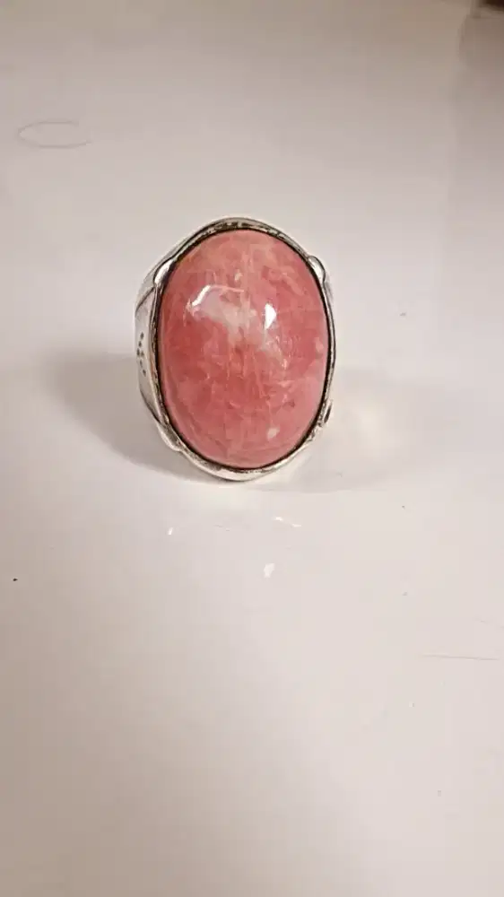 Batu red borneo ring perak size 8