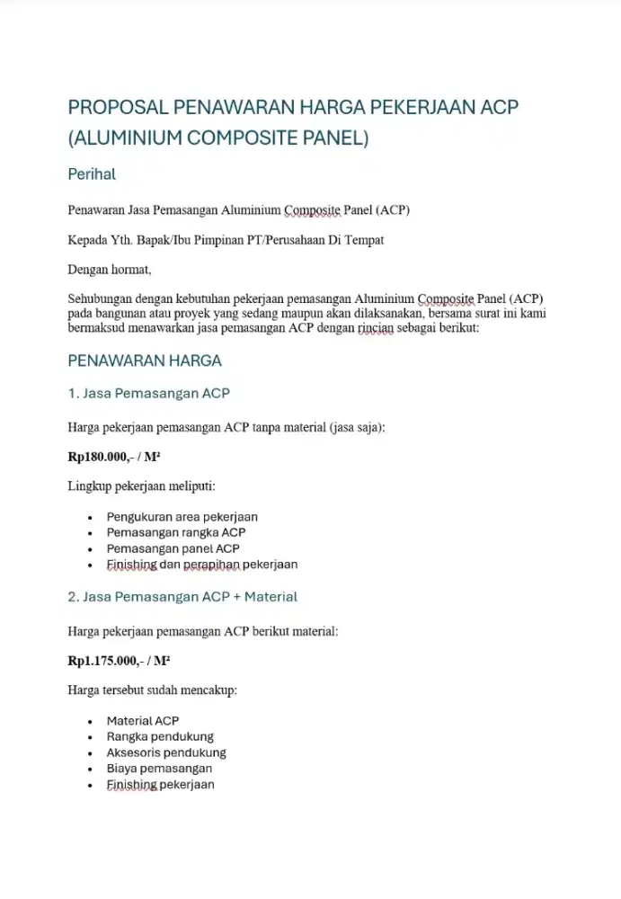 Jasa Pemasangan ACP (Aluminium Composite Panel)
