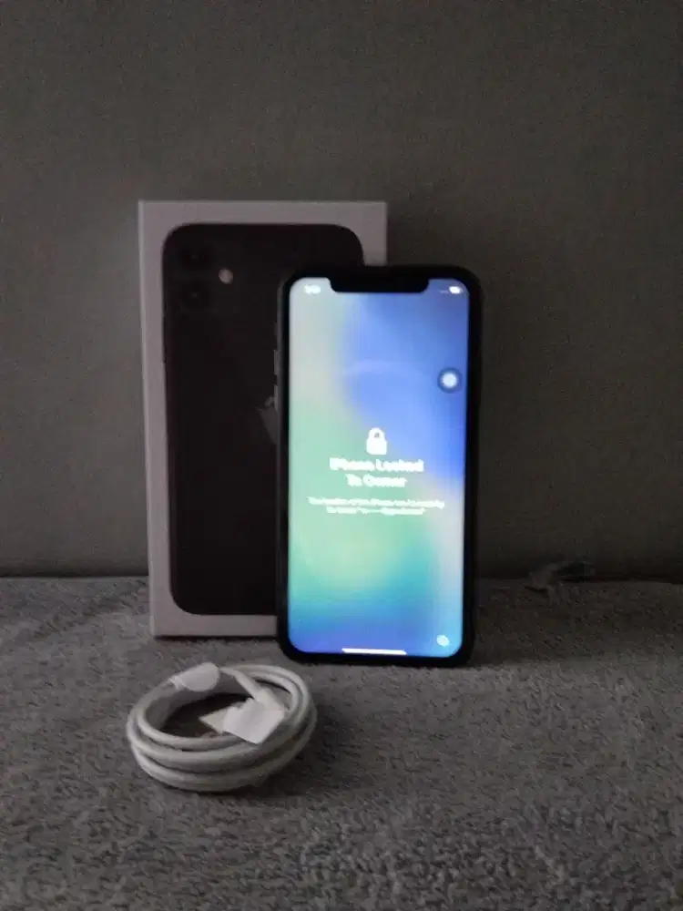 iPhone 11 128GB Black – Fullset Original (iCloud Lock) Kondisi Oria