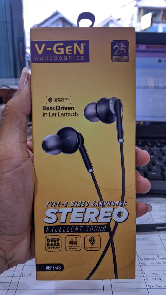HEADSET BERKABEL V-GEN VEP1-43