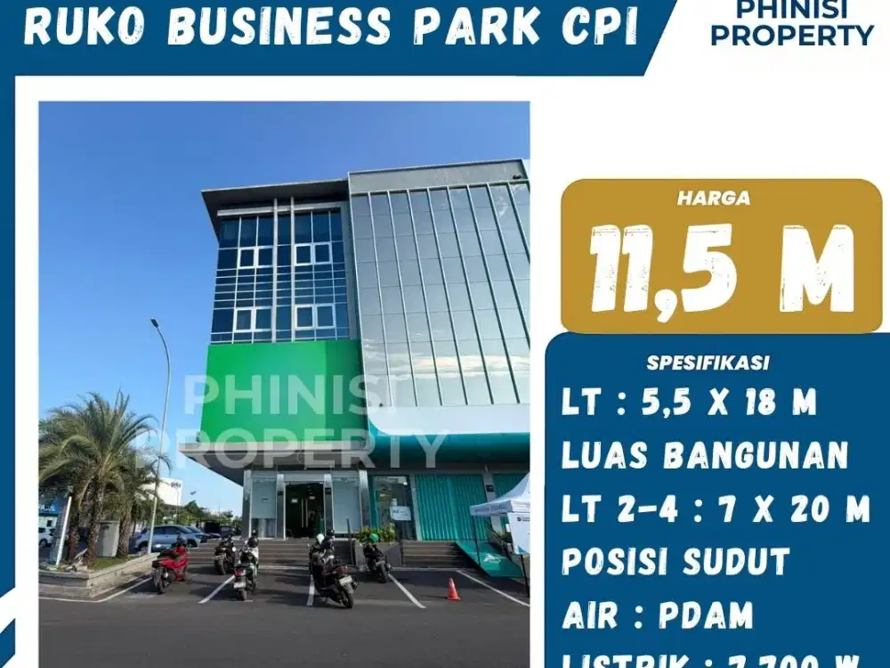 RUKO BUSINESS PARK CPI MAKASSAR – POSISI SUDUT, STRATEGIS UNTUK USAHA & INVESTASI