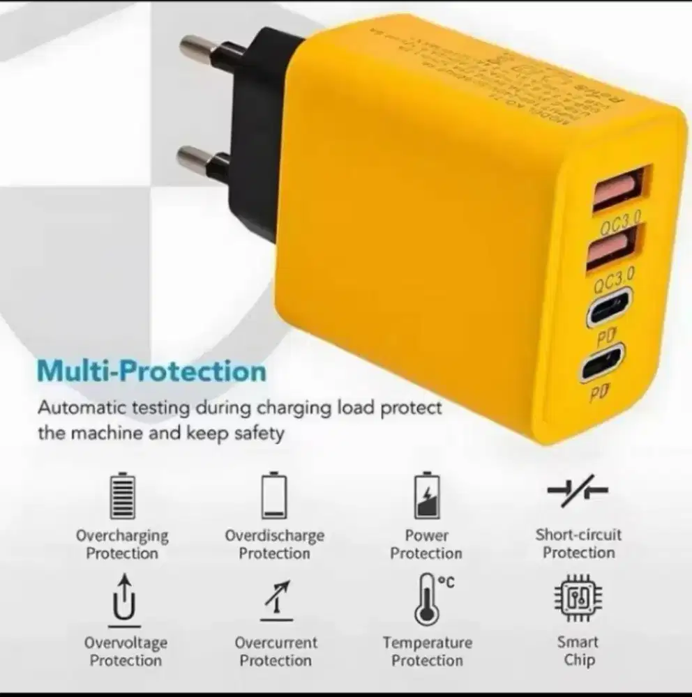 Charger cas adaptor hp/tablet + kabel 4in1
