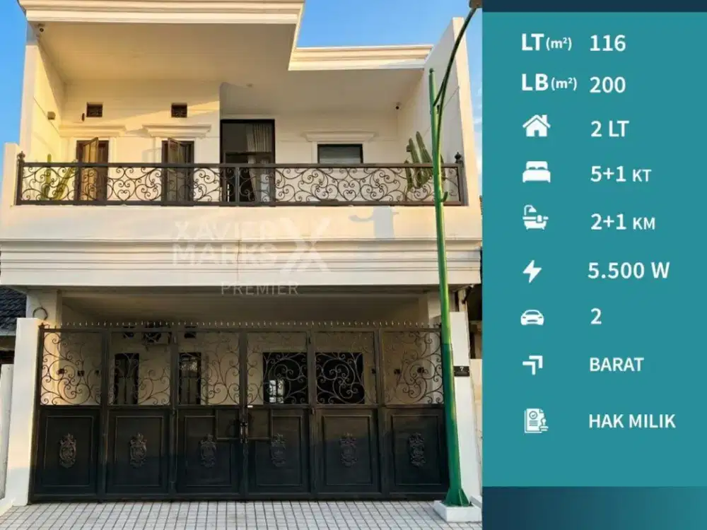 Rumah Classic Elegan Siap Huni Di Puri Palma , Araya, Malang