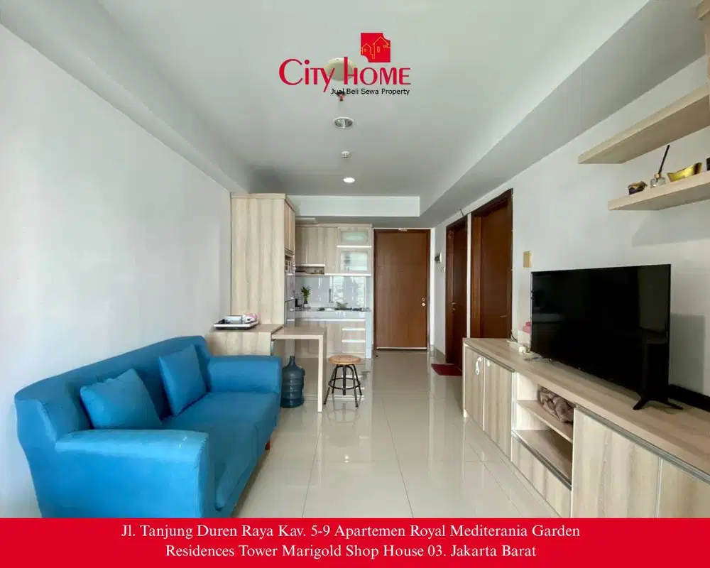 Dijual Cepat Apartemen 2 BR Furnished Springhill - Siap Huni