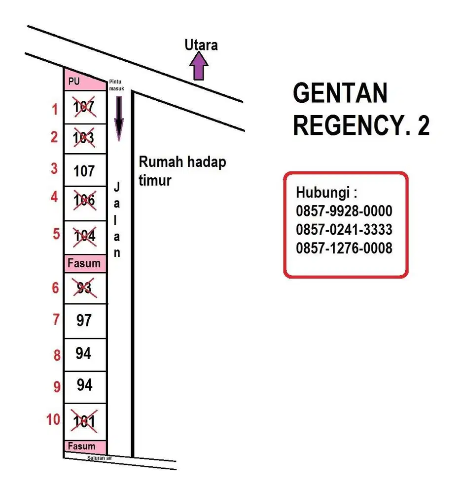 Perumahan LT 107 meter. Strategis. Bisa KPR mulai DP 0 %