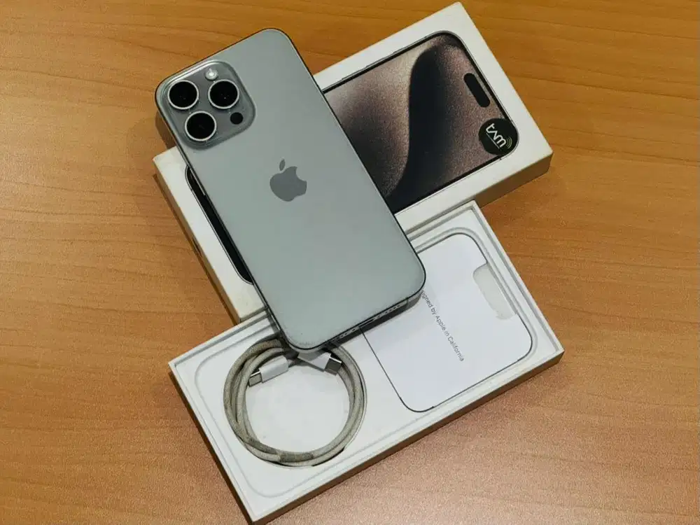 iPhone 15 Pro Max 256GB iBox BH79% Terawat Tanpa Minus