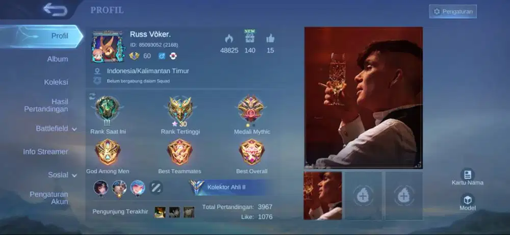 Jual Akun Mobile Legend