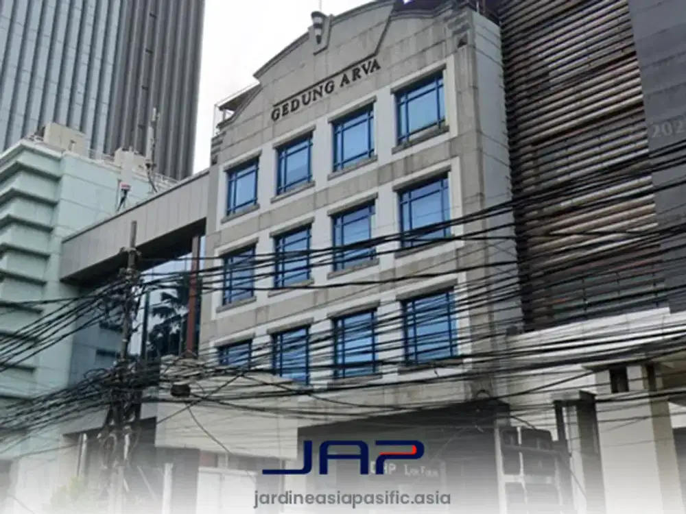 Kantor Area Jakarta Pusat di Gedung Arva 73 Sqm Bare Dekat KRL