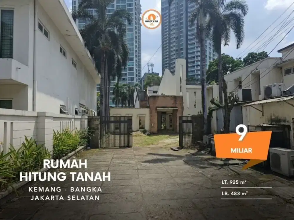 Jual Murah Hitung Tanah Rumah Bangka Kemang Jakarta Selatan