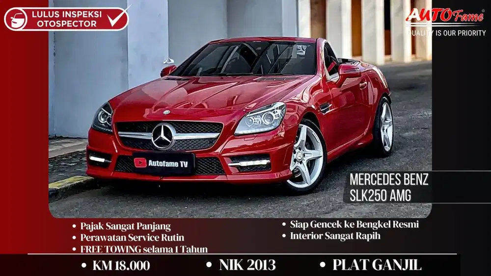Mercedes Benz SLK250 AMG NIK 2013 Red On Black