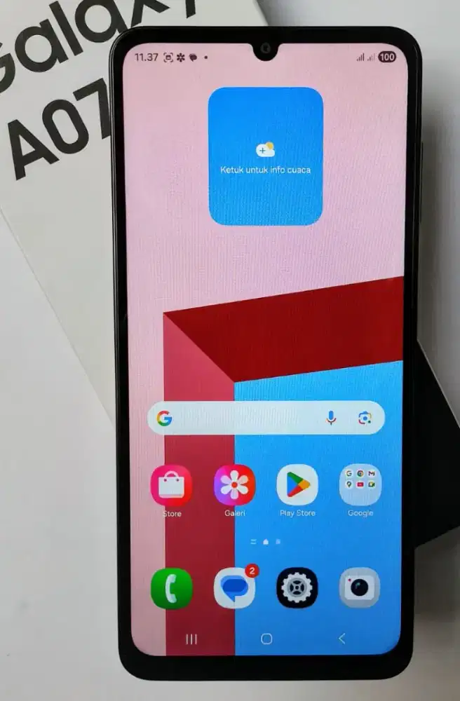 Samsung A07 Ram 4+4/64 Fullset baru 1,5 bulan