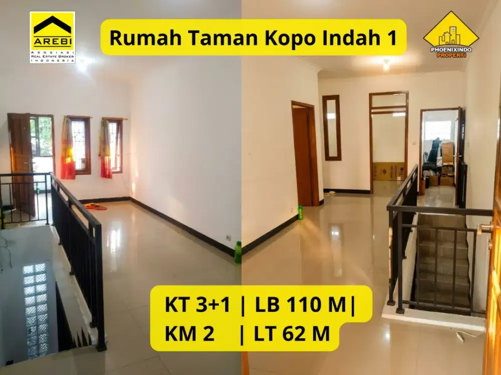 Dijual / Disewakan Rumah Siap Huni di Taman Kopo Indah 1 Bandung 3+1 KT | SHM | Renovasi 2020 | Rp 900 Juta