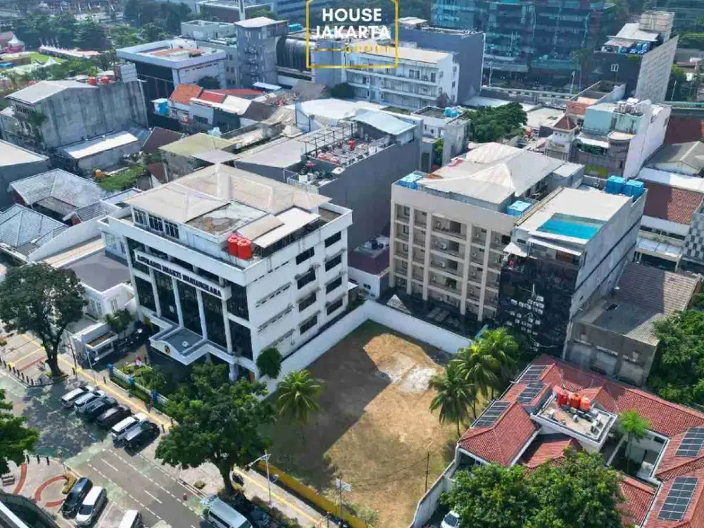 tanah kavling komersil kebayoran baru siap bangun 12 lantai gedung office /hotel