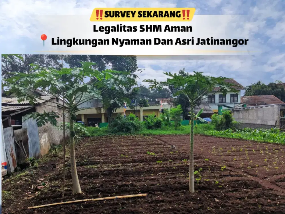 Chat Sekarang! Tanah 700 m² SHM di Area Berkembang Jatinangor