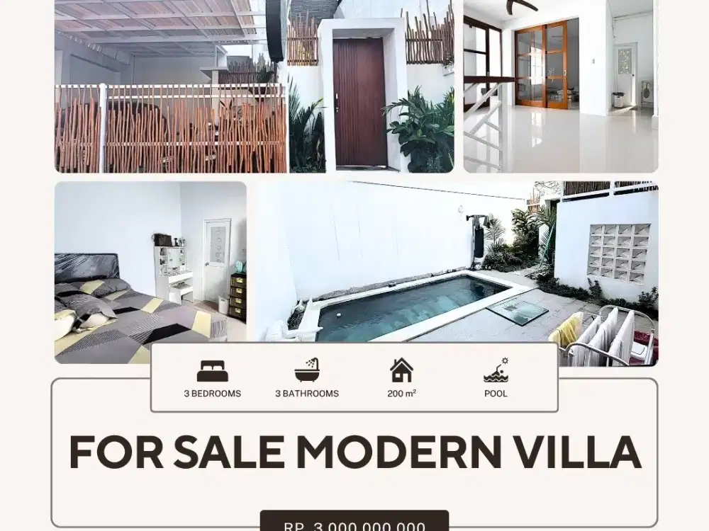 FOR SALE MODERN VILLA WITH BEAUTY SWIMMING POOL AND 3rd FLOOR AT DALUNG