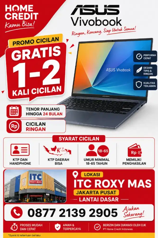 Kredit laptop asus